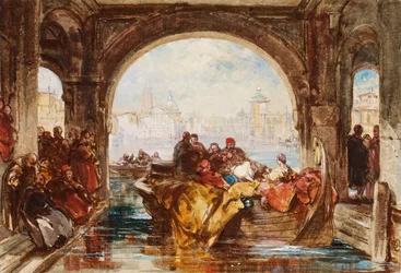 Das Wasserportal des Dogen in Venedig, ca. 1830